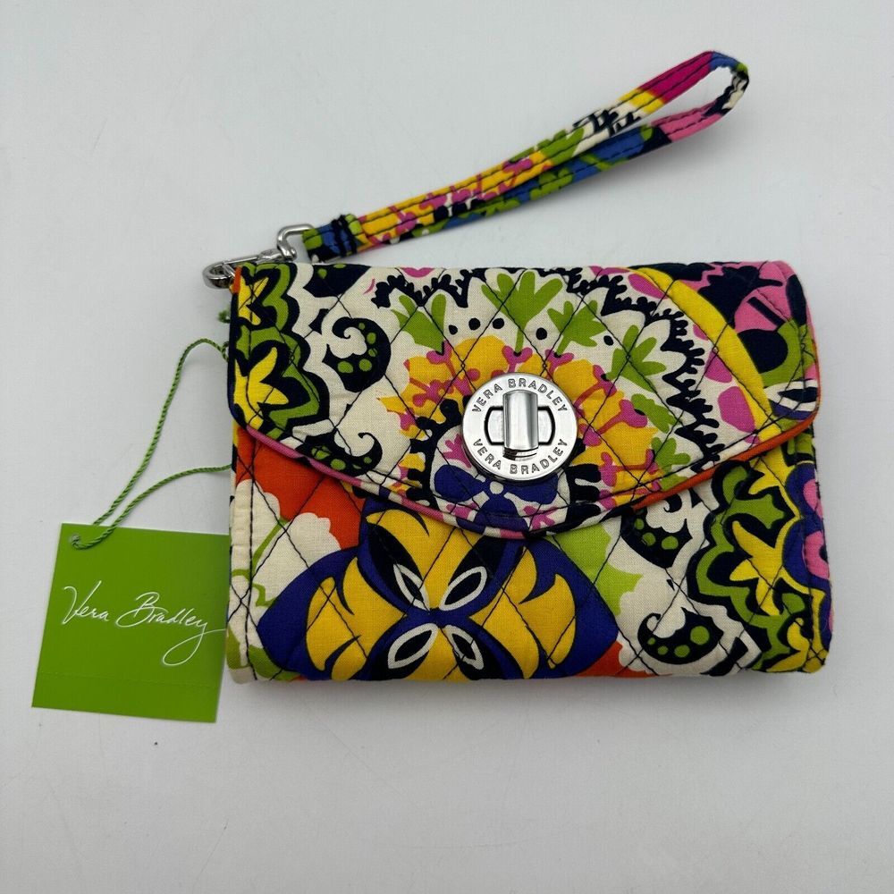 Vera Bradley "Rio" Wristlet Wallet Your Turn Smartphone‎ Clutch Purse NWT